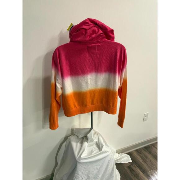 CALVIN KLEIN JEANS LOGO WOMENS SIZE SMALL TIE DYE HOODIE CROPPED‎ SWEATSHIRT - Picture 3 of 3